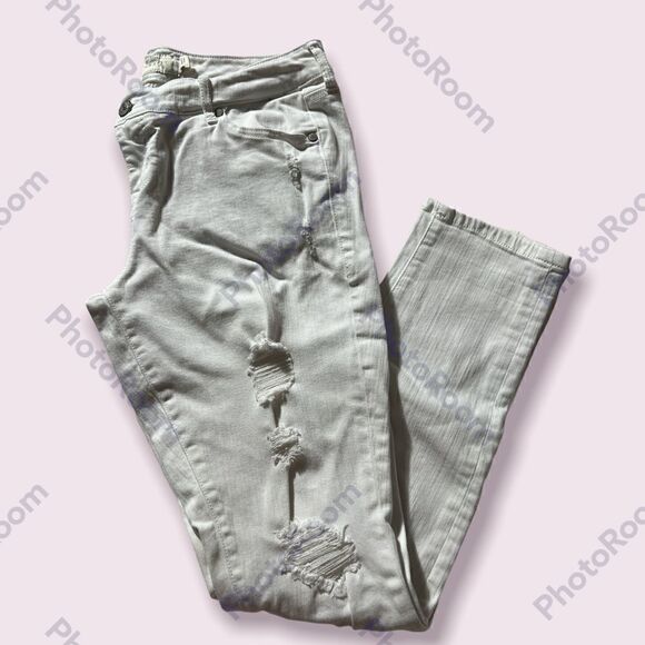 Torrid White Distressed Jeans  - Picture 1 of 3